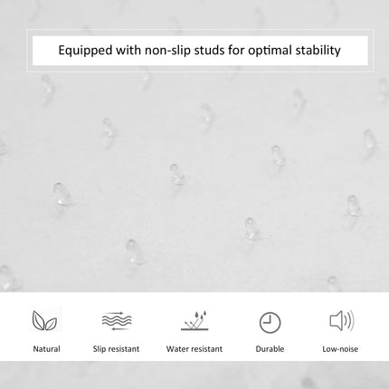 Office Carpet Protector Chair Mat 900x1200mm Clear Frosted Non-Slip Spike - Clear