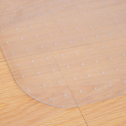 Office Carpet Protector Chair Mat 900x1200mm Clear Frosted Non-Slip Spike - Clear