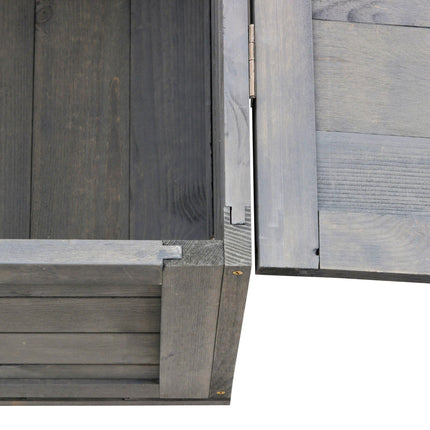 Small Pet Tortoise House with Mesh Roof and Pull-Out Side Panel for Indoor Outdoor Use - Grey