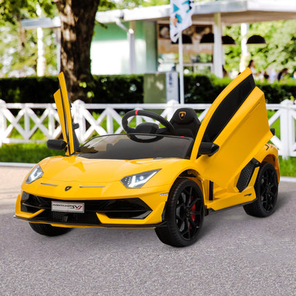 Lamborghini Aventador Licensed 12V Kids Electric Ride On Car Racing Car Toy with
