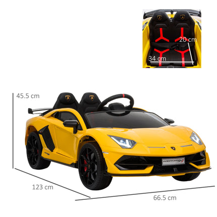 Lamborghini Aventador Licensed 12V Kids Electric Ride On Car Racing Car Toy with