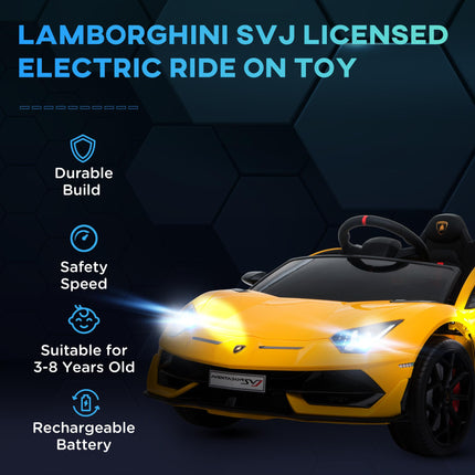 Lamborghini Aventador Licensed 12V Kids Electric Ride On Car Racing Car Toy with