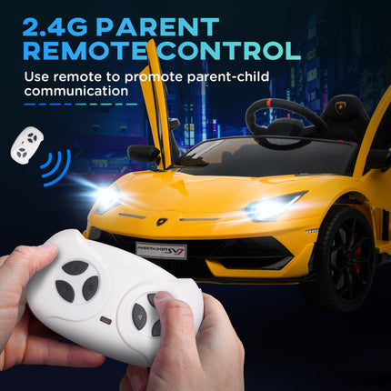 Lamborghini Aventador Licensed 12V Kids Electric Ride On Car Racing Car Toy with
