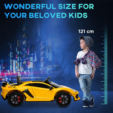 Lamborghini Aventador Licensed 12V Kids Electric Ride On Car Racing Car Toy with