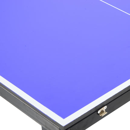 Folding Mini Compact Table Tennis Top with Professional Net Set - Blue