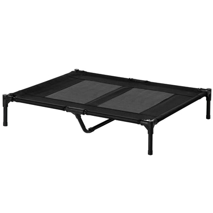 Large Elevated Indoor Outdoor Pet Bed for Dogs up to 30kg - Black