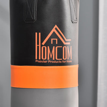 Freestanding Duo Punch Training Bag with Adjustable Height Sandbag and Steel Frame - Black and Grey