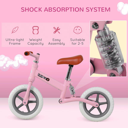 Toddler Balance Bike for Coordination Learning - Pink