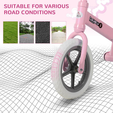 Toddler Balance Bike for Coordination Learning - Pink