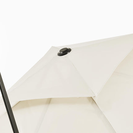3 x 3m Garden Cantilever Parasol with Crank, Tilt & 360° Rotation - Beige