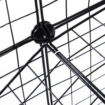 36-Panel Guinea Pig & Rabbit Metal Wire Playpen Indoor Outdoor Enclosure - Black