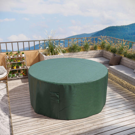 Large Round Garden Patio Furniture Cover 600D Oxford Waterproof - Green