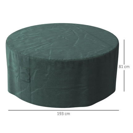 Large Round Garden Patio Furniture Cover 600D Oxford Waterproof - Green