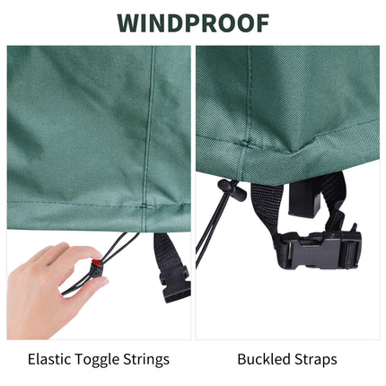Large Round Garden Patio Furniture Cover 600D Oxford Waterproof - Green