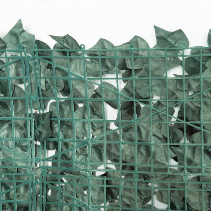 Artificial Leaf Screen Panel 2.4x1 m UV-Stabilised Privacy Fence - Dark Green