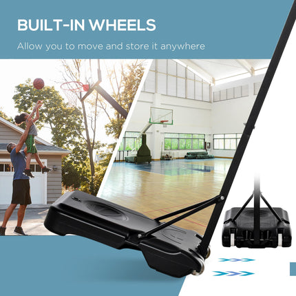 Basketball Hoop Outdoor, Portable Basketball Hoop and Stand with Weighted Base,