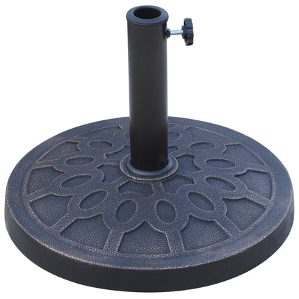 13kg Resin Garden Umbrella Stand for 38mm & 48mm Poles - Bronze Tone