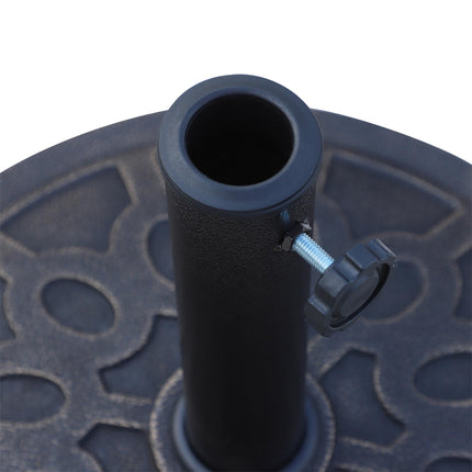 13kg Resin Garden Umbrella Stand for 38mm & 48mm Poles - Bronze Tone