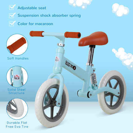 Toddler Balance Bike for Learning Coordination and Balance - Blue