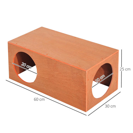 Outdoor Rabbit Hideaway Shelter Indoor Cat Tunnel Garden Kitty Box House Pet Hom