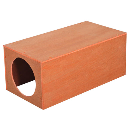 Outdoor Rabbit Hideaway Shelter Indoor Cat Tunnel Garden Kitty Box House Pet Hom