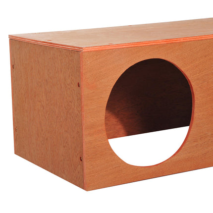 Outdoor Rabbit Hideaway Shelter Indoor Cat Tunnel Garden Kitty Box House Pet Hom