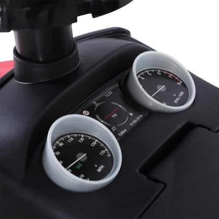 3-in-1 Toddler Ride On Car Foot-to-Floor Slider with Horn & Steering Wheel Manual with Storage - Red
