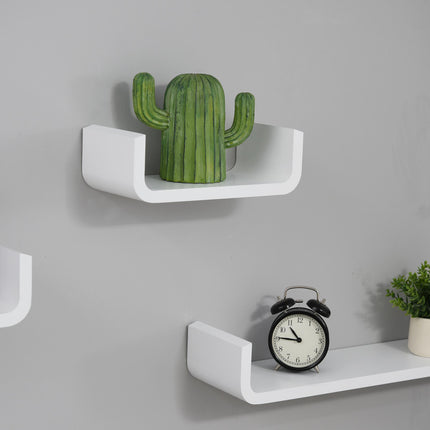 Floating Shelves, Set of 3 Wall Shelf, Shelves for Wall Invisible Mounting, Bedr