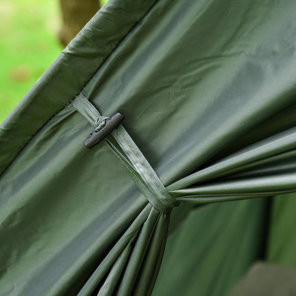 1 Person Foldable Camping Tent Set with Sleeping Bag, Air Mattress & Pillow - Green