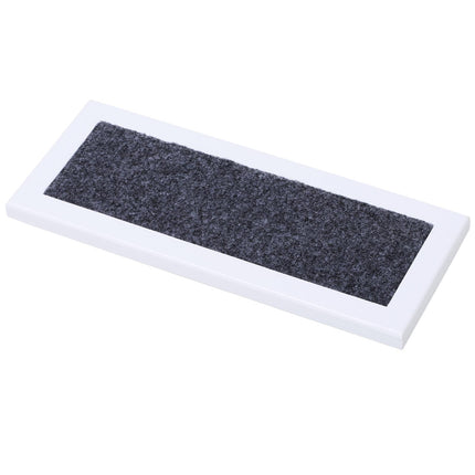 3 Step Wooden Carpeted Pet Stairs for Cats & Small Dogs with Non-Slip Carpet - White