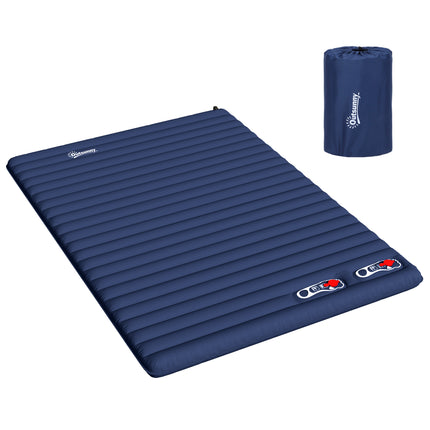 2 Person Self-Inflating PVC Camping Mattress - Green Durable Design