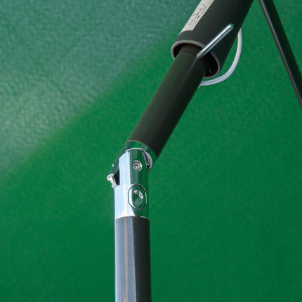 2 Metre Aluminium Patio Sun Umbrella with Tilt Mechanism - Green