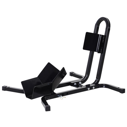 Adjustable Metal Motorcycle Wheel Chock Stand for 17”, 19”, 21” Front Wheels - Black