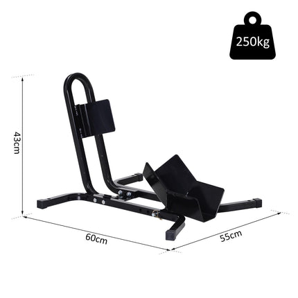Adjustable Metal Motorcycle Wheel Chock Stand for 17”, 19”, 21” Front Wheels - Black