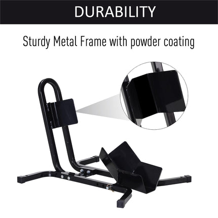 Adjustable Metal Motorcycle Wheel Chock Stand for 17”, 19”, 21” Front Wheels - Black