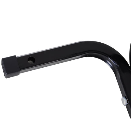 Adjustable Metal Motorcycle Wheel Chock Stand for 17”, 19”, 21” Front Wheels - Black