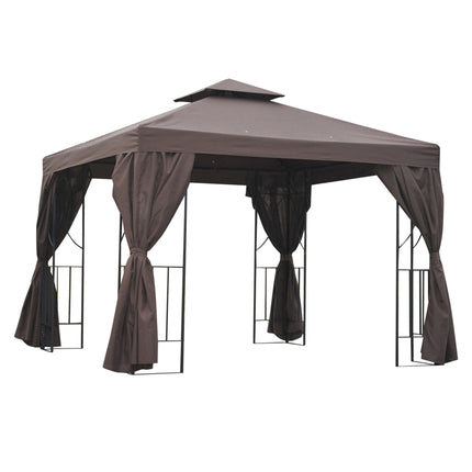 3 x 3 m Garden Gazebo Double¬†Roof Marquee Patio Wedding Party Tent Canopy Shelt
