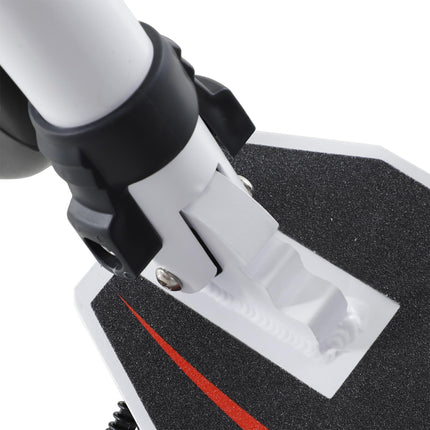 Teens Adult Kick Scooter with Shock Absorption, Foldable Adjustable Aluminium Frame for 14+ - White