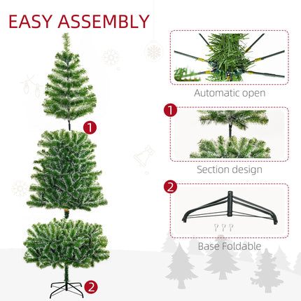 7FT Indoor Christmas Tree Artificial Decoration Xmas Gift with Metal Stand Branc