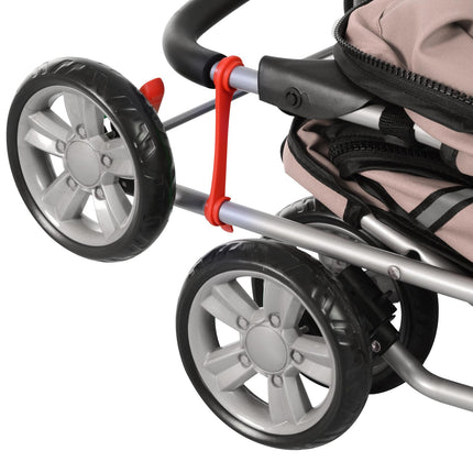 Pet Stroller for Small Miniature Dogs Cats Foldable Travel Carriage with Wheels