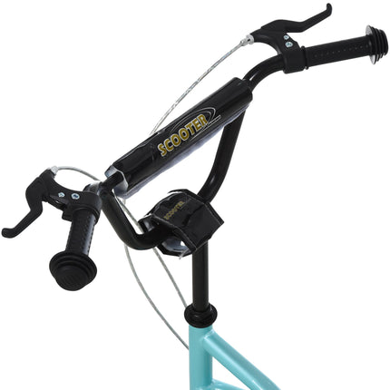 Kids Height Adjustable Steel Kick Scooter 75-80cm Handlebar - Blue/Black