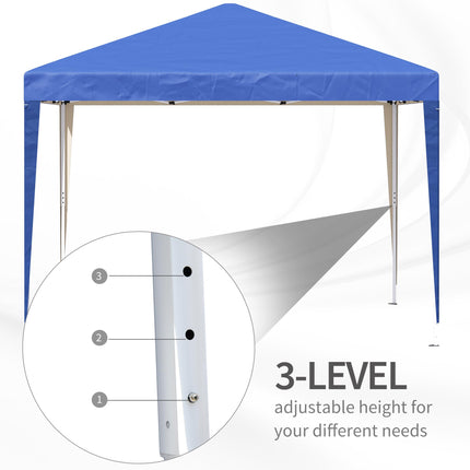 3 x 3M Pop Up Garden Gazebo Marquee Party Tent with Carry Bag - Blue