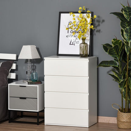 Chest of Drawers, 4-Drawer Storage Cabinets Modern Dresser Storage Drawer Unit