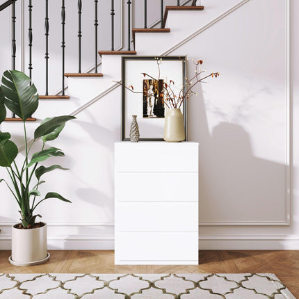 Chest of Drawers, 4-Drawer Storage Cabinets Modern Dresser Storage Drawer Unit