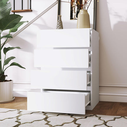 Chest of Drawers, 4-Drawer Storage Cabinets Modern Dresser Storage Drawer Unit