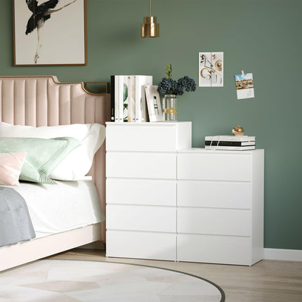 Chest of Drawers, 4-Drawer Storage Cabinets Modern Dresser Storage Drawer Unit