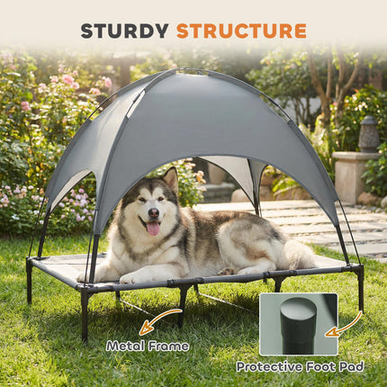 60cm Foldable Portable Pet Carrier with Cushion for Miniature Dogs and Cats - Grey