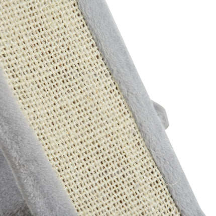 Cats 3-Tier Sisal Rope Leisure Tree with Houses and Perch - Light Grey