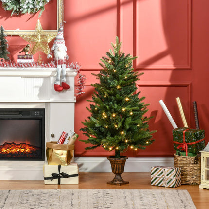 1.2m 4ft Christmas Tree Entrance D√©cor 750 Tips Xmas Pre-lit Tree 80 LED with V