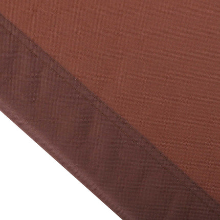 Foldable Adjustable Sun Lounger with Pillow and Reading Hole - Brown